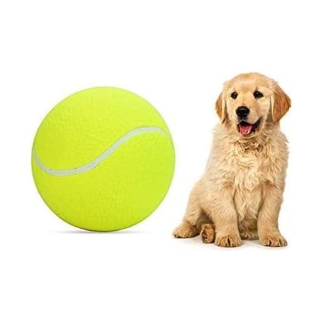 Grand ballon de tennis gonflable pour animaux, 24 cm, jouet d'exercice pour chien et chat, ballon résistant en PVC, idéal pour le jeu en intérieur et extérieur (1/5)