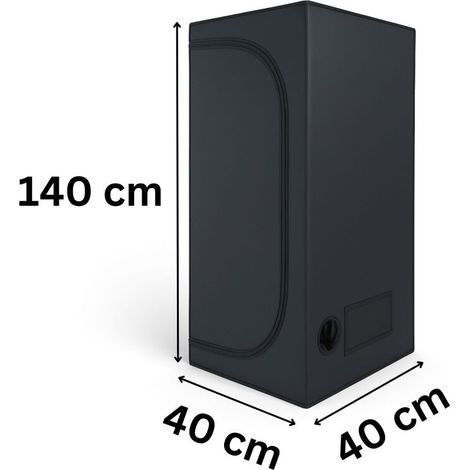 PR Growbox 40x40x140 cm Growzelt Indoor Pflanzenzelt Indoor Gewächshaus (1/5)