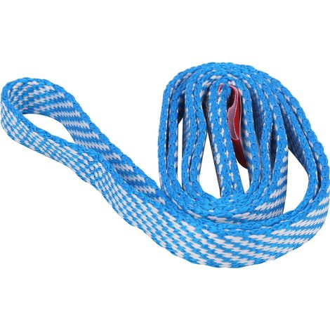 Sangle d'escalade Camnal 60 cm pour activités de plein air, sangle haute résistance, corde plate d'alpinisme, bleue (1/5)