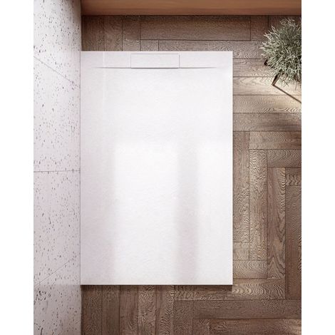 Exagonshop Piatto doccia 70x100 ultrapiatto effetto pietra in