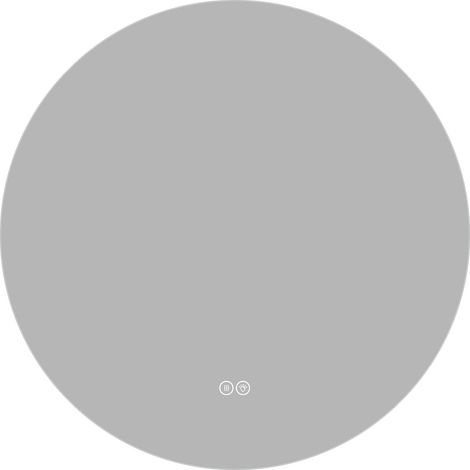 Specchio bagno LED rotondo 70 cm retroilluminato, antiappannamento, dimmerabile, memoria (1/5)
