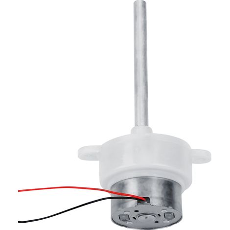 Moteur à engrenage à vis sans fin à arbre long et à basse vitesse pour voiture télécommandée 12V 60 tr/min (1/5)