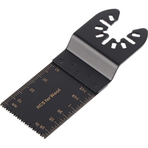 Lot de 10 lames de scie oscillantes multifonctions de 35 mm en acier à haute teneur en carbone, à dents fines