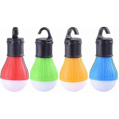 Lanterne de camping portable à 4 couleurs, lampe de tente suspendue, ampoule LED d'urgence, lanterne de camping pour l'alpinisme (1/2)