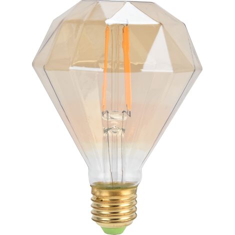 Ampoule LED E27 4W vintage à filament décoratif, lampe dorée pour lustre et applique murale, 220V lumière chaude