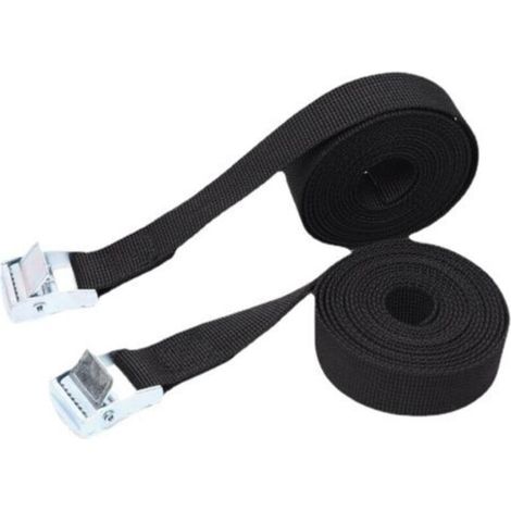 Sangles d'arrimage avec boucles réglables, 8 pièces, sangles d'arrimage pour moto, fret, camions, remorque, bagages (1/4)