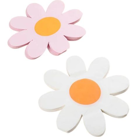 40 tovaglioli a forma di margherita per decorazioni primaverili, feste, compleanni e serate - Carta (1/5)