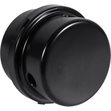 Schalldämpfer für Ansaugfilter von Luftkompressoren aus schwarzem Eisen, Gewinde 3/8" 16 mm (1/5)