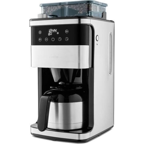 Cafetière filtre digitale isotherme avec broyeur – 1000W – 1,0L – Acier inoxydable – Écran LED tactile – Arrêt automatique – Medion (1/5)