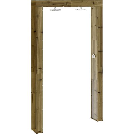 Outdoor Shower 226 cm Impregnated Pine Wood and Stainless Steel vidaXL