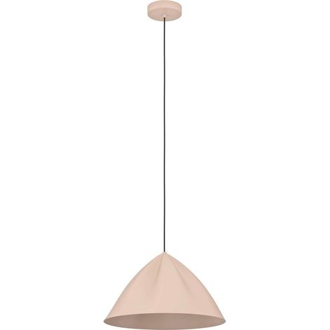 Lampadario A Sospensione Minimal Podere Acciaio Sabbia 1 Luce E27 (1/2)