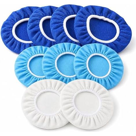 Lot de 10 tampons de polissage en microfibre douce pour polisseuse de voiture de 230 à 250 mm, tampon de polissage de voiture, capuchons de cire, embout de polissage pour meubles, verre (1/5)