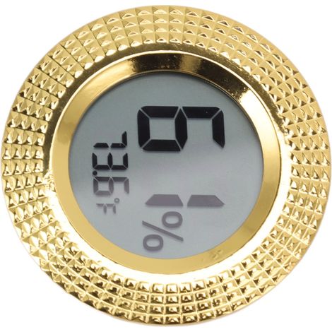 Hygromètre numérique à insérer dans une boîte à cigares ronde - Mesure électronique de haute précision de la température et de l'humidité (1/5)