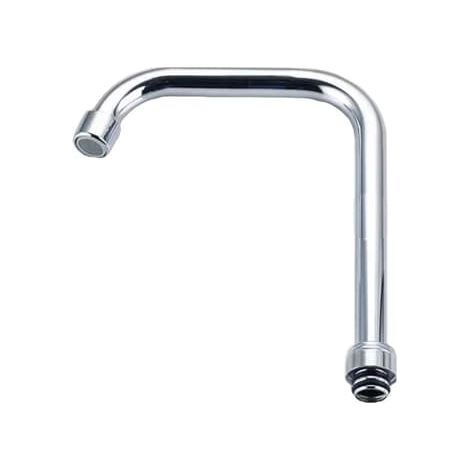 Bec de robinet en acier inoxydable - 18 tubes en forme de sept avec 25 écrous en cuivre, compatible avec les robinets de cuisine standard (1/4)