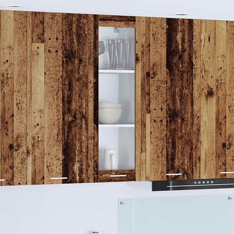 Hängeschrank mit Tür Altholz 40 x 31 x 100 cm Holzwerkstoff