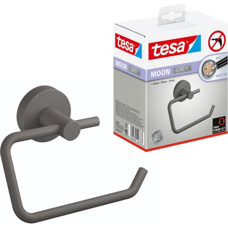 tesa MOON GREY Support de papier toilette colle métal S536332 (1/5)