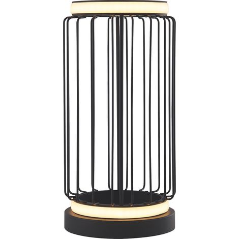 Abatjour Contemporaneo Circolo Alluminio Bianco Silicone Nero Led 12W 3000K (1/5)