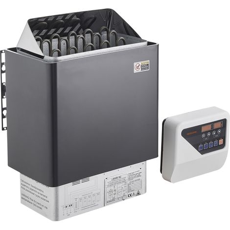 Chauffage de Sauna 8kW, 400V 3N, avec Minuterie 3h et Contrôleur Digital, pour Espaces de 8-12 m³, Usage Intérieur/Extérieur, Max 110°C, Idéal pour Maison, Spa et Hôtel. (1/5)