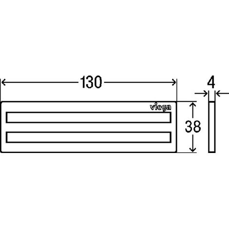 VIEGA 794101 Insert de caniveau de douche
