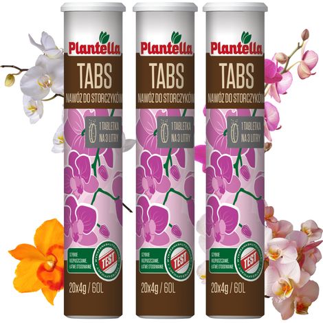 PLANTELLA Löslicher Dünger in Tablettenform für Orchideen, 60 Tabletten à 4 g