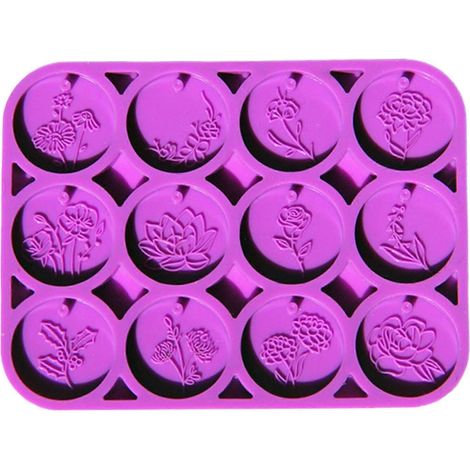 Runde, blumenförmige Silikonform aus Epoxidharz für Blumenschmuck, 12 Monate haltbar