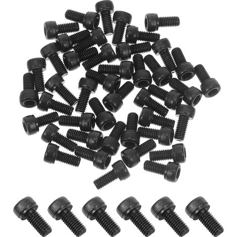 Maschinenschrauben 50 Stück schwarze Zylinderkopfschrauben
