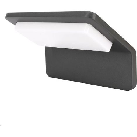 Applique Murale LED Extérieure Incurvée 9W Graphite Grise IP65 - Blanc Neutre 4200K - SILUMEN (1/4)