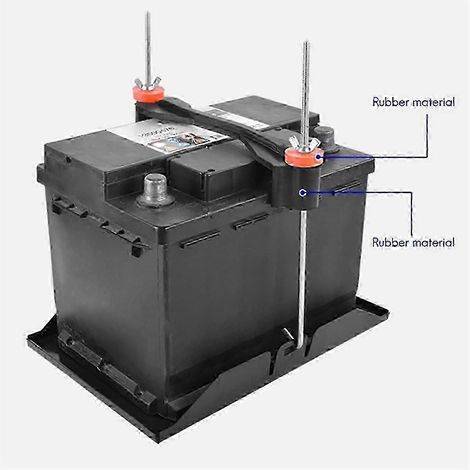 Support de boulon de montage de batterie universel pour barre transversale, compatible avec les batteries de 55AH, 60AH et 68AH.