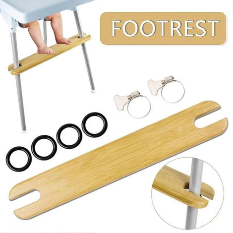 Fußstütze aus Holz für Hochstühle – Bequeme Unterstützung für Stühle mit einer Sitzhöhe von 4,2 cm – Perfekte Geschenkidee