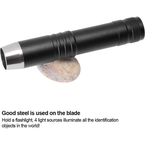Lampe torche LED professionnelle 4 en 1 pour l'identification des pierres précieuses, outil de gemmologie (1/3)