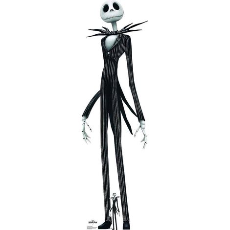 Figurine en carton Jack Skellington – Hauteur 184 cm – Décoration Halloween et Noël – Chevalet autoportant inclus – Star Cutouts