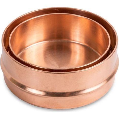 Maka Tappo Cieco Canna Fumaria Doppia Parete Aria Inox Rame Ø 130 mm (esterno 180) (1/5)