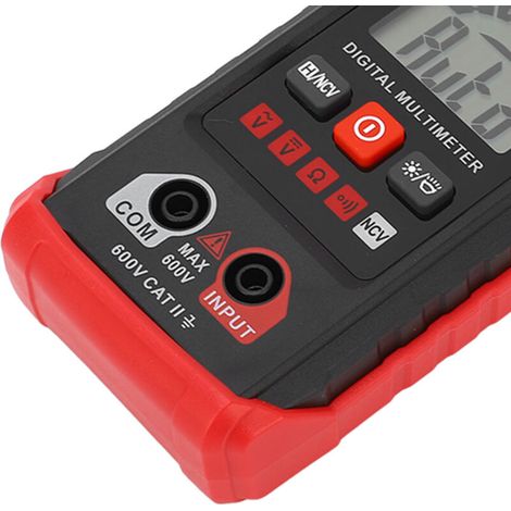 Kit multimetro digitale da 4000 conteggi, intelligente, ad alta precisione, con selezione automatica della portata, ohmmetro, amperometro, voltmetro, tester senza contatto (1/4)