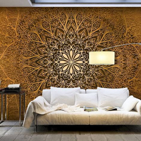 Papier peint adhésif Cercle sacré - 196 x 140 cm (1/4)
