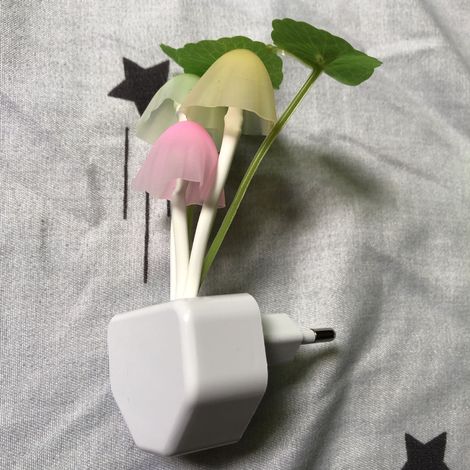 Veilleuse LED murale intelligente avec capteur, lampe plug-in ambiance maison EU (1/4)