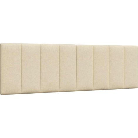 Vidaxl – Coussin de tête de lit Hanko crème 160 cm – Tissu 100 % polyester – Rembourrage fibre polypropylène – Fixation murale incluse (1/5)