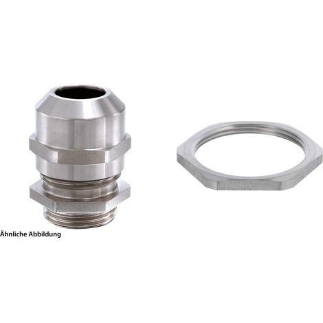 WISKA Presse-étoupe en acier inoxydable avec contre-écrou M40x1.5 avec joint torique Acier inoxydable (1.4305) Longueur de filetage 8,0 mm - 1 Stück