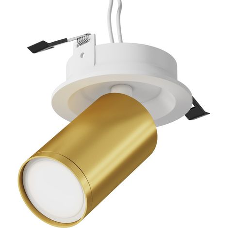 Maytoni Focus S Spot encastré blanc, laiton 1xGU10