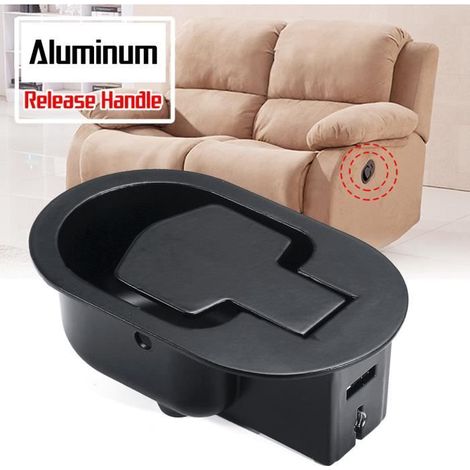Poignée Levier de dégagement pour Sofa Fauteuil Inclinable - T4W Noir - Aluminium - Multifonctions-Ywey (1/4)