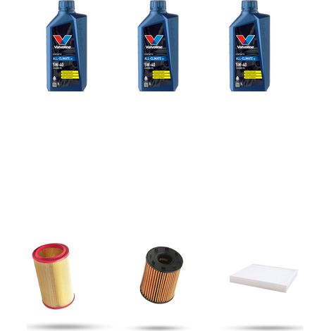 Kit tagliando 3 FILTRI e 3L OLIO compatibile con Chrysler Delta 1.4 88kw dal 2011 (1/5)