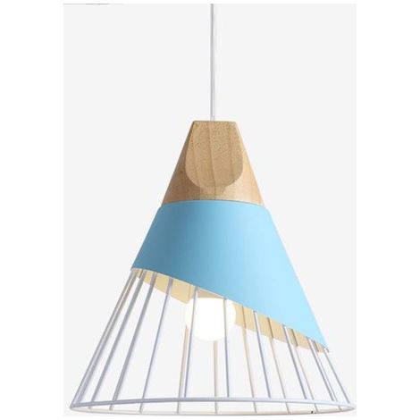 Suspension Moderne Industrielle Bois Suspension Luminaire Abat-Jour En Métal Plafonnier E27 Lustre Simple cage Créatif Réglable Pendante Fer Pour Salon Chambre Salle À Manger Cuisine Salon (1/5)