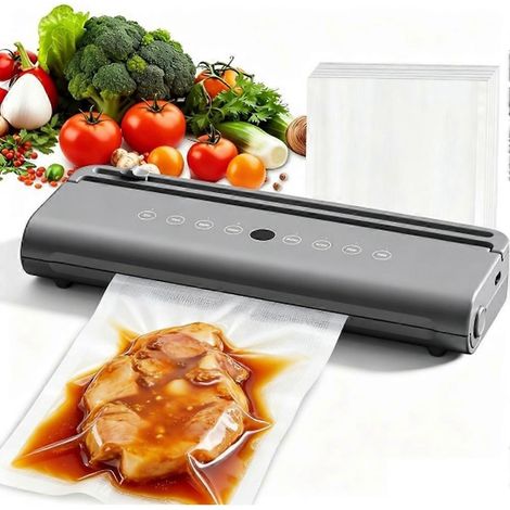 Machine sous vide, idéale pour conserver et préparer les aliments secs et humides en cuisine, avec 50 sacs sous vide inclus. - JBMEDIA (1/4)