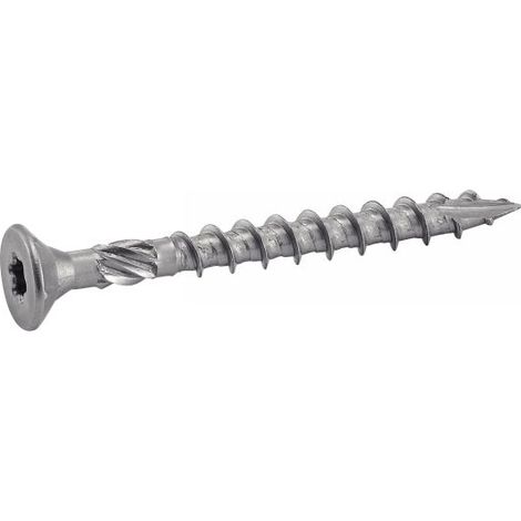 Vite a legno tenero testa svasata a sei lobi - Inox A4 5x60/35 mm - Confezione da 200 (1/3)