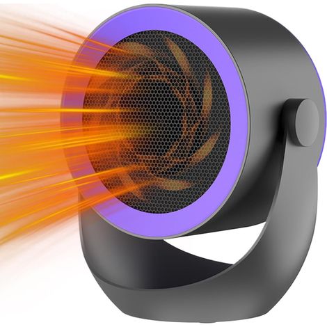 Ventilateur Et Chauffage, Deux Niveaux De Température Réglable À 32°C Ventilateur Chauffant Combiné, Mini Chauffage Silencieux Sécurité Arrêt Autonome et Surchauffe pour Maison (1/5)