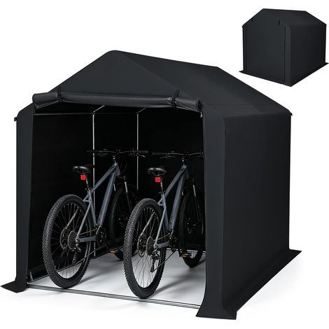 COSTWAY Abri de Vélos Extérieur, 158 x 218 x 177 cm, Noir (1/5)