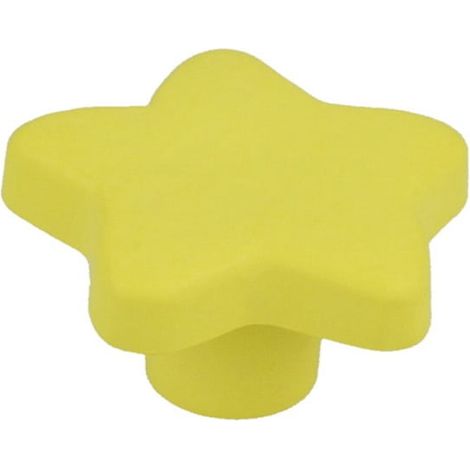 Möbelknopf Schranknopf Kindermöbelknopf Modell Gelber Stern Kommodenknopf (1/3)