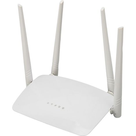 Routeur Wi-Fi sans fil 300 Mbps, routeur Internet sans fil haut débit, 4 antennes à gain élevé de 5 dBi, prise UE 100-240 V (1/5)