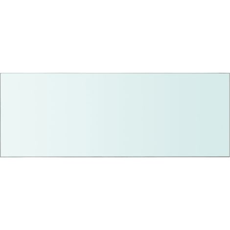 INLIFE Panneau pour étagère Verre transparent 80 x 30 cm (1/2)