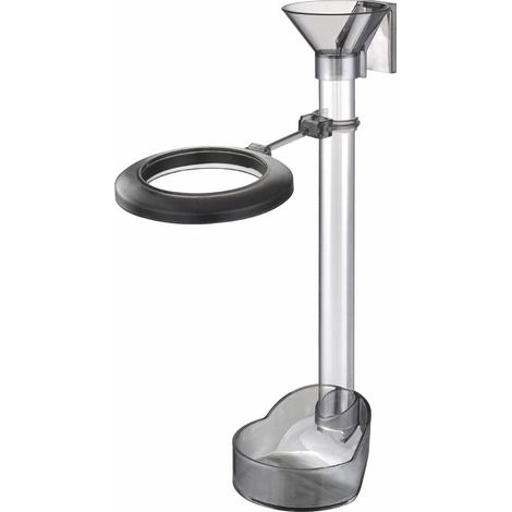 Zusammengebautes Futterrohr, Aquarium-Futterrohr, Zwei Futterpositionen für obere und untere Fische (20-37 cm) (1/5)