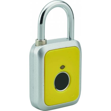 Lucchetto con impronta digitale per esterno, giallo – THIRARD